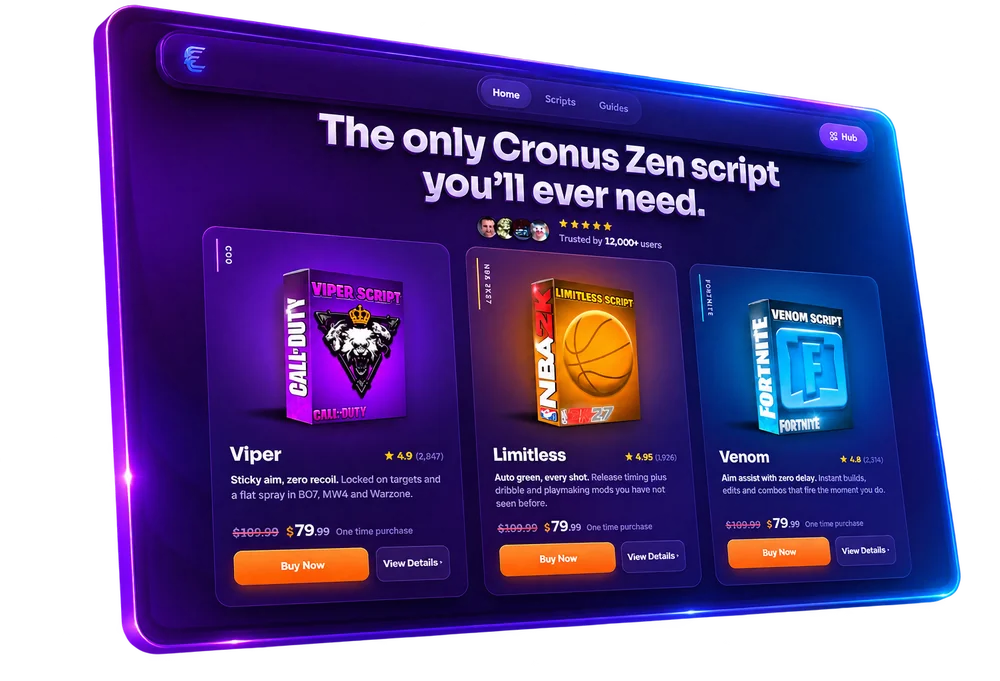 The Elite Cronus Scripts store